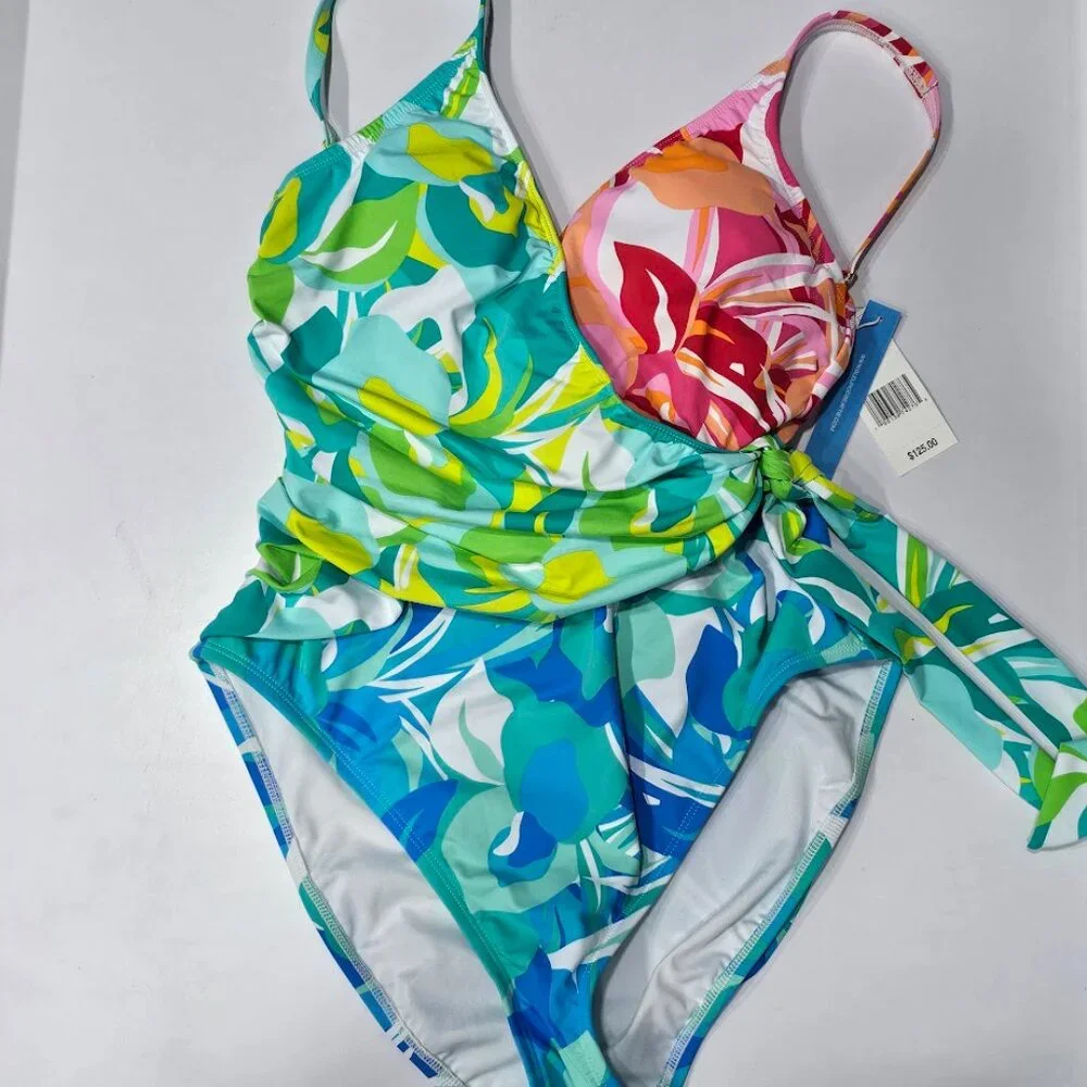 Bleu by Rod Beattie Surplice Tied One-Piece Swimsuit